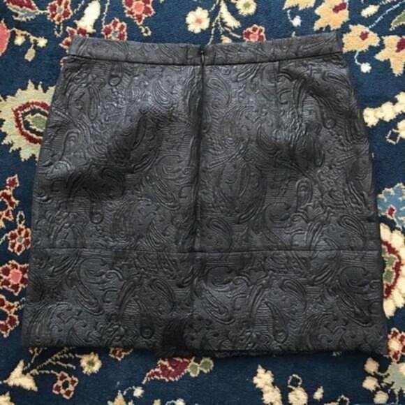 J Crew Origami Mini Skirt Metallic Matelasse Wrap - Picture 4 of 8